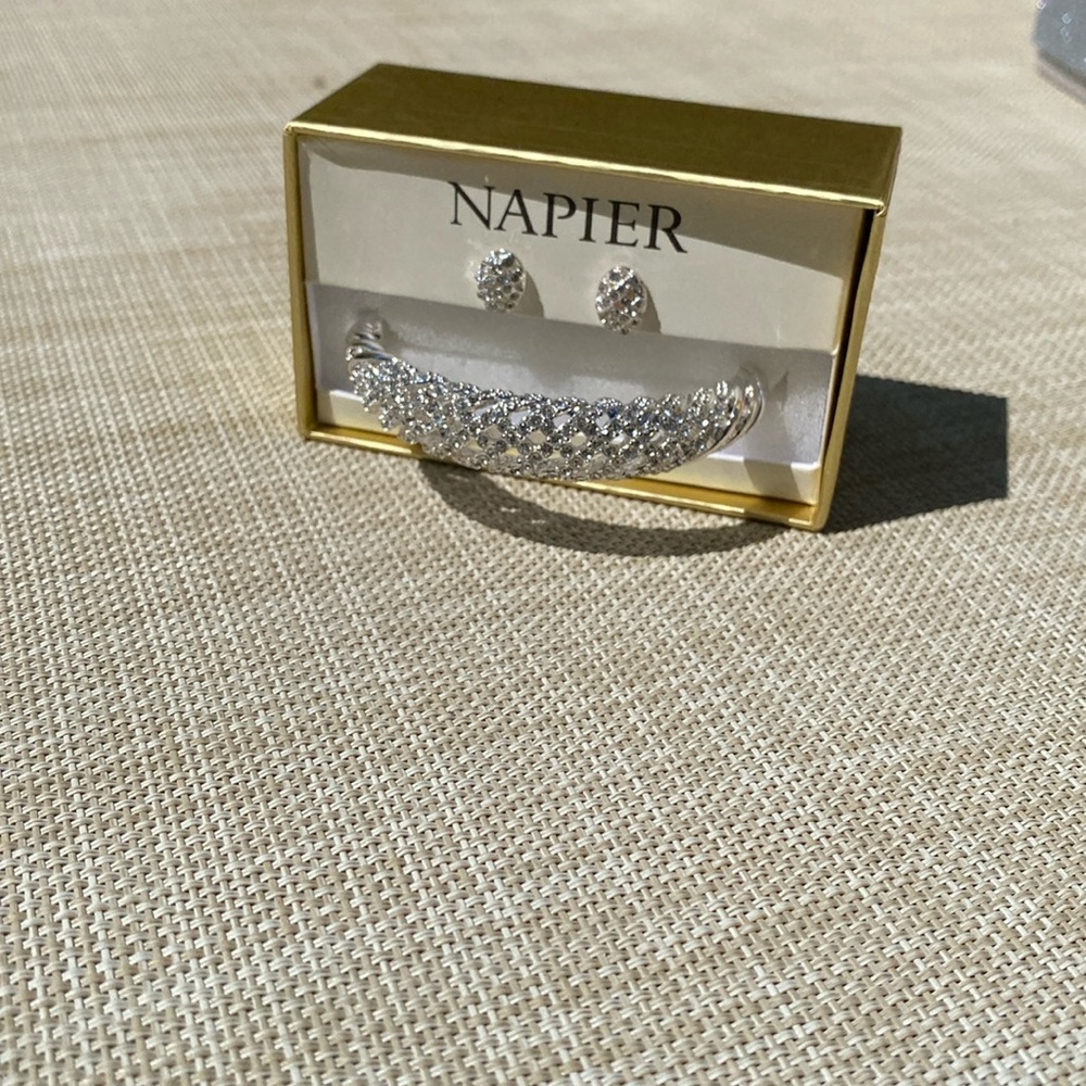 Napier earrings and bracelet set
